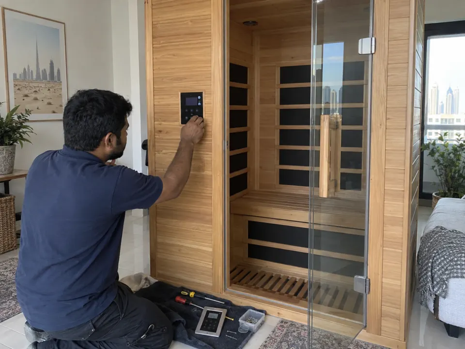 Upgrading a prefabricated infrared sauna controller